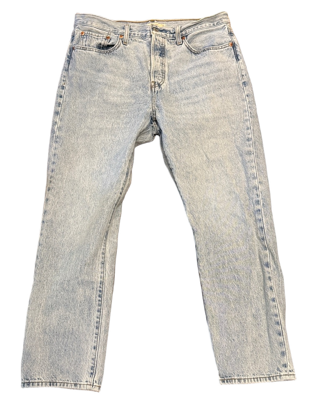 Levi's Wedgie Straight Button Fly Light Blue Women’s Straight Leg Jeans Size 31